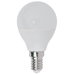 LAMPARA ESFERICA LED E14 6W 3000K