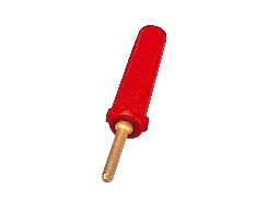 CONECTOR BANANA 2 MM FLASH ORO ROJO