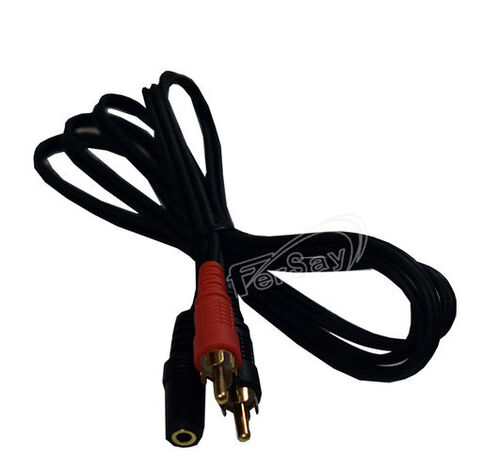 CONEXION 2 RCA M 1 JACK H 3,5mm 1,5mts.