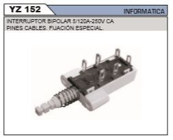 INTERRUPTOR TV = YZ-152