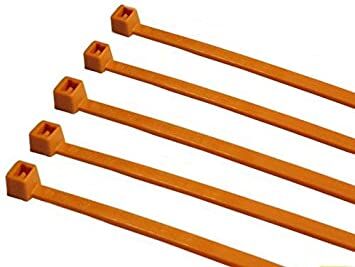 BRIDA SUJETACABLE NARANJA 100x2.5MM ( 100 UND)