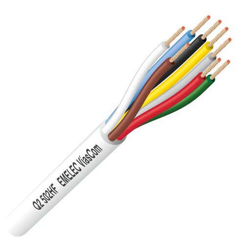 CABLE TRENZADO CON FUNDA BLANCO 8x0.22