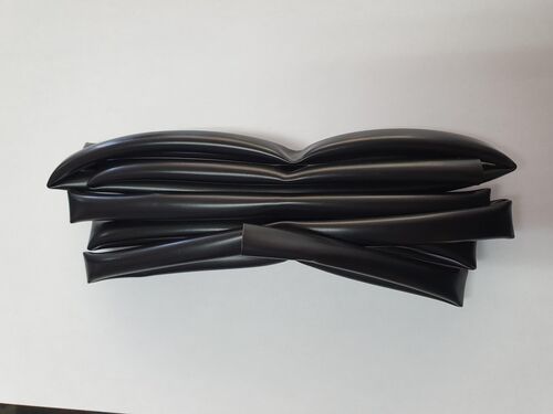 MACARRON NEGRO 8mm PVC