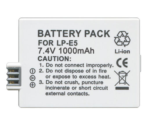 Batera de Ion-Litio para CANON LPE5