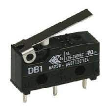 MICROINTERRUPTOR FINAL DE CARRERA  DB2C-B1MC CON PALANCA 20MM PARA SOLDAR