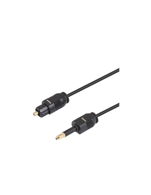 CONEXION TOSLINK M-M JACK 3.5MM T.LUJO 1.5M