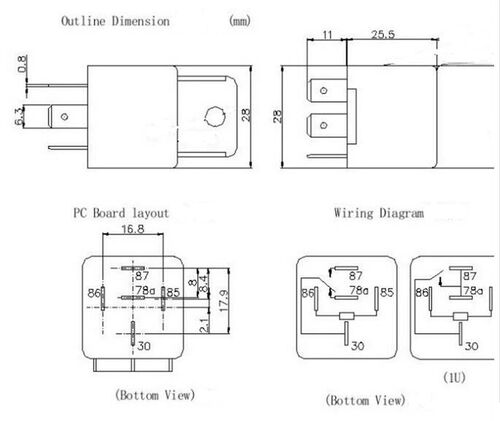 RELE AUTOMOCION 12VDC 40AMP