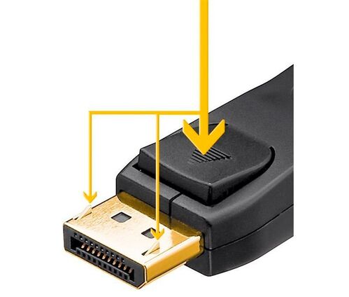 Conexión DisplayPort macho-macho 1 metro