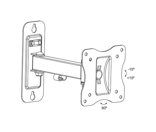 Soporte para TV LED/TFT de 10" a 23" con inclinación