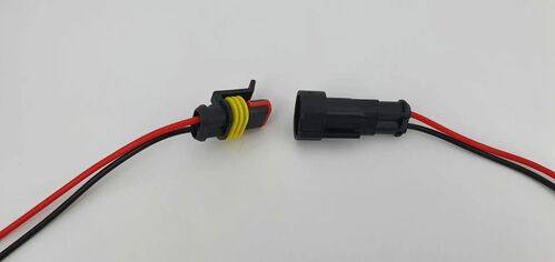 CONECTOR AUTOMOCION MACHO + HEMBRA IP 2 CONTACTOS (PRECIO PAREJA )