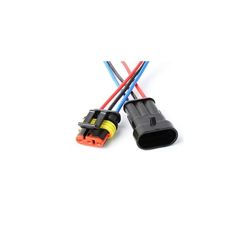 CONECTOR AUTOMOCION MACHO + HEMBRA IP 3 CONTACTOS (PRECIO PAREJA )