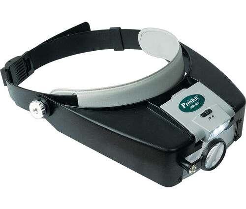 LUPA DIADEMA AJUSTABLE CON LUZ