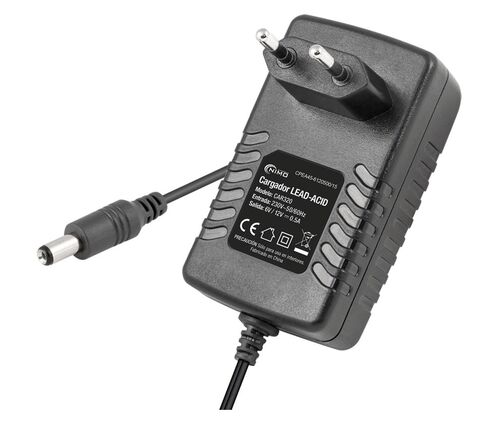 CARGADOR BATERÍAS DE PLOMO 6V Y 12V/0,5A