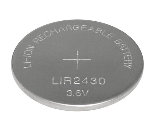 Batería recargable Litio LIR2430 3,6V/60mAh