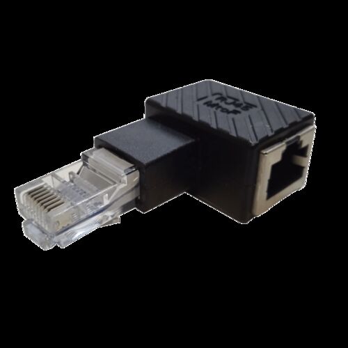 Adaptador modular macho~hembra RJ45 (8P8C) semiblindado