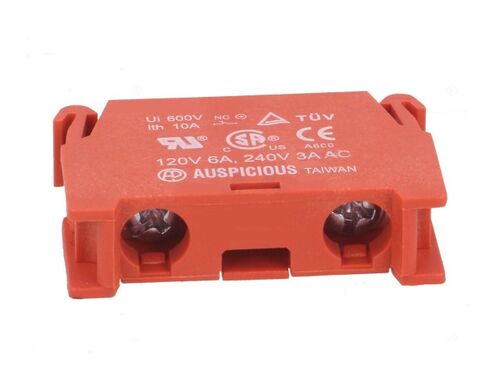 B-1/C BLOQUE DE CONTACTOS N/C, 22/30MM PARA PLACA FRONTAL  PARA 165.0076