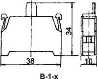B-1/O BLOQUE DE CONTACTOS N/O, 22/30MM PARA PLACA FRONTAL  PARA 165.0076