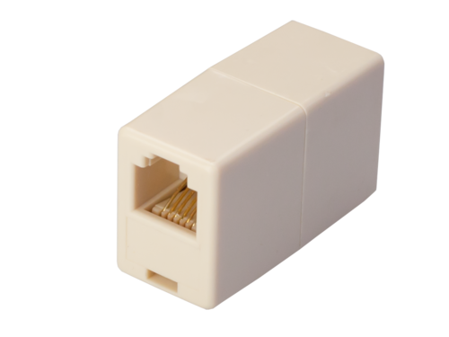 ADAPTADOR MODULAR HEMBRA A HEMBRA RJ12 (6P6C). PARA VOZ