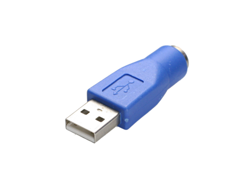 ADAPTADOR USB MACHO A A MINIDIN HEMBRA 6C. AZUL (= E-C196K)