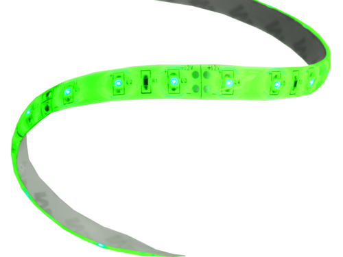 TIRA LED FLEXIBLE DE 300 LED TIPO 3528 Y 4.8W / METRO . COLOR VERDE PRECIO DE 5 CENTIMETROS  -  3 LEDS POR TRAMO