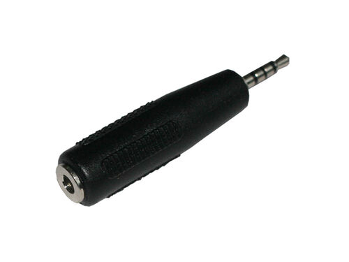 ADAPTADOR JACK MACHO 2.5MM ESTÉREO (4C) A HEMBRA 3.5MM ESTÉREO (4C)