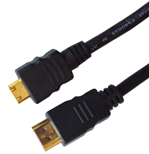 CABLE HDMI MACHO A MINIHDMI MACHO. CON FERRITAS. LONGITUD: 2M