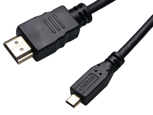 CABLE HDMI MACHO A MICROHDMI MACHO. LONGITUD: 2M