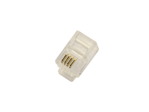 CONECTOR TELEFÓNICO MODULAR MACHO RJ9 (4P4C)