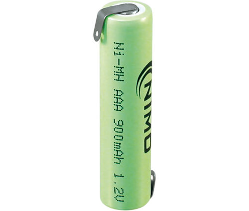 BATERIA NI-MH 1,2V 900mAh. AAA CON TERMINALES